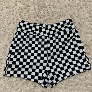 Checkered Biker Shorts Size Small